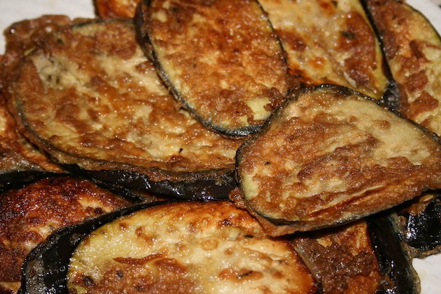 fried eggplant recipe - torrejas de berenjena